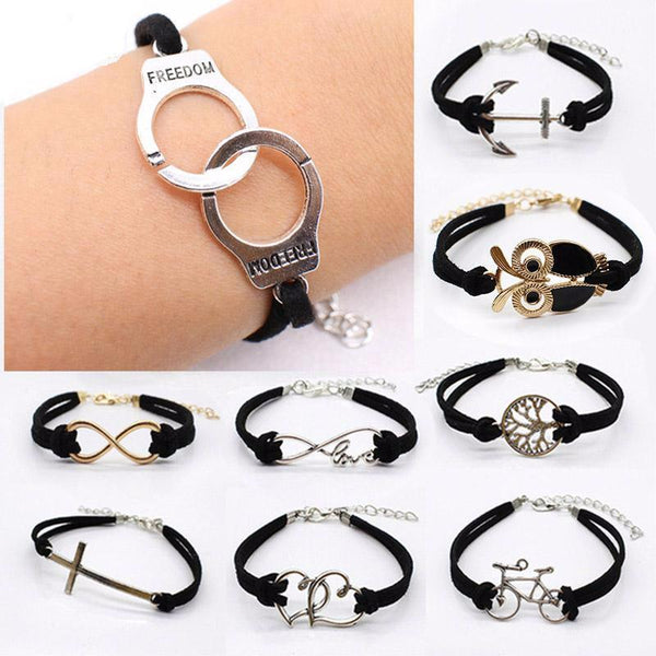 Leather Charm Bracelets and Bangles