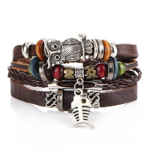 6pcs/ set Punky Bracelets and Bangles